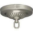 Ribbed Canopy Kit - Brushed Nickel Finish - 5" Diameter - 1-1/16" Center Hole - Includes Hardware - 25lbs Max