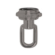 1/4 IP Screw Collar Loop With Ring - 25lbs Max - Brushed Pewter Finish