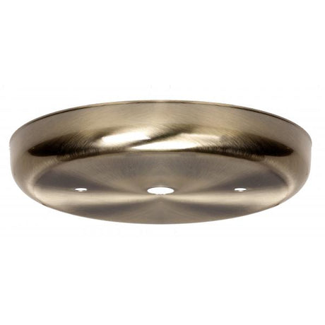 Contemporary Canopy - Canopy Only - Antique Brass Finish - 5-1/4" Diameter - 7/16" Center Hole - 2 -8/32 Bar Holes