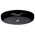 Contemporary Canopy - Canopy Only - Black Finish - 5-1/4" Diameter - 7/16" Center Hole - 2 -8/32 Bar Holes