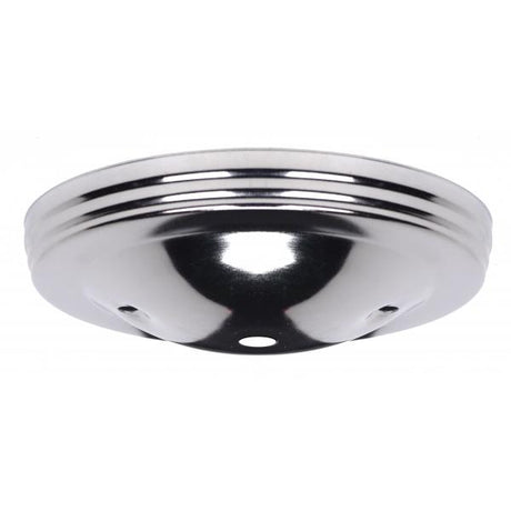 Smooth Canopy Kit And Matching Hardware - Polished Nickel Finish - 5" Diameter - 7/16" Center Hole - 2-8/32 Bar Holes