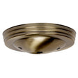 Smooth Canopy - Canopy Only - Antique Brass Finish - 5" Diameter - 7/16" Center Hole - 2 -8/32 Bar Holes