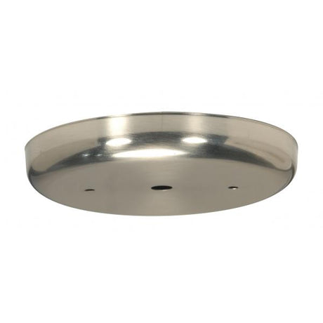 Contemporary Canopy - Canopy Only - Brushed Nickel Finish - 5-1/4" Diameter - 7/16" Center Hole - 2 -8/32 Bar Holes