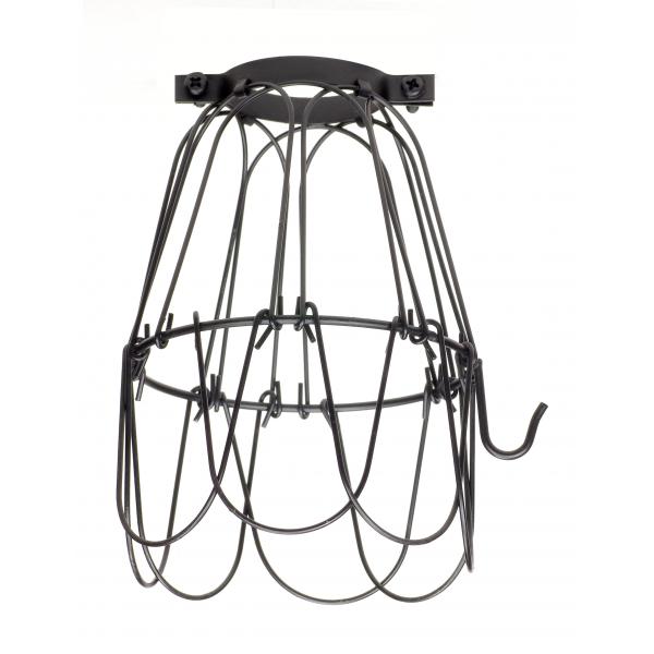 Light Bulb Cage - Black Finish - 5-3/4" Height