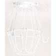 Light Bulb Cage - White Finish - 5-3/4" Height