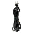 9 Foot 18/2 SPT-2 105C Cord Set - Black Finish - 36" Hank - 150 Carton - Molded Polarized Plug - Tinned Tips 3/4" Strip With 2" Slit
