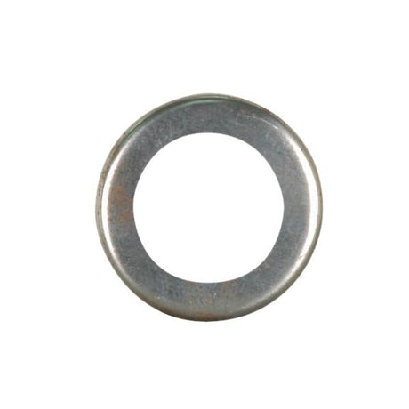 Steel Check Ring - Curled Edge - 1/4 IP Slip - Unfinished - 1-1/4" Diameter