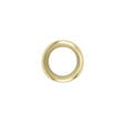 Steel Check Ring - Curled Edge - 1/4 IP Slip - Brass Plated Finish - 1-3/4" Diameter