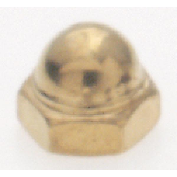 Cap Nut - 8/32 - Brass Plated Finish