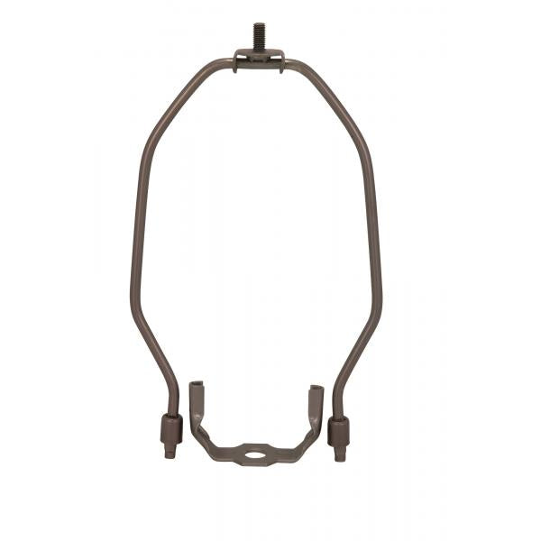 Heavy Duty Harp - Dark Antique Brass Finish - 8" Height - 1/8 IP Saddle - 1/4-27 Thread - 125 Carton