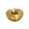 Brass Half Ball - Unfinished - 8/2 Tap - 1/2" Diameter