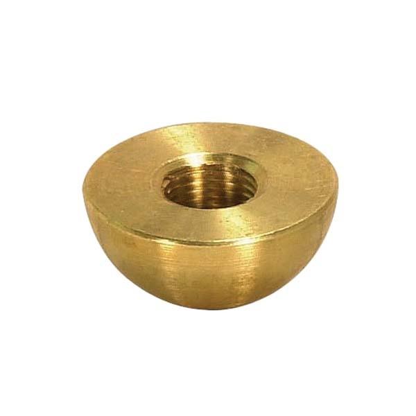 Brass Half Ball - Unfinished - 8/2 Tap - 1/2" Diameter