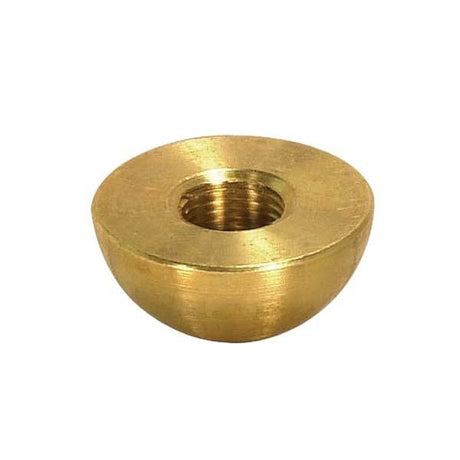Brass Half Ball - Unfinished - 8/2 Tap - 1/2" Diameter