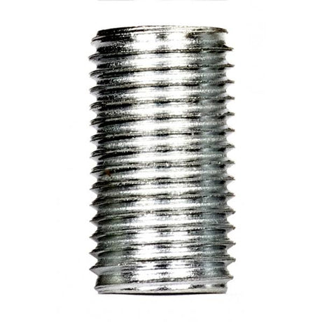 1/4 IP Steel Nipple - Zinc Plated - 7/8" Length - 1/2" Wide
