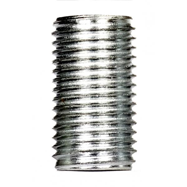 1/4 IP Steel Nipple - Zinc Plated - 7/8" Length - 1/2" Wide