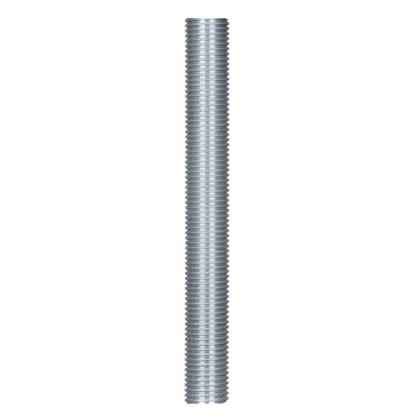 1/4 IP Steel Nipple - Zinc Plated - 5-1/2" Length - 1/2" Wide