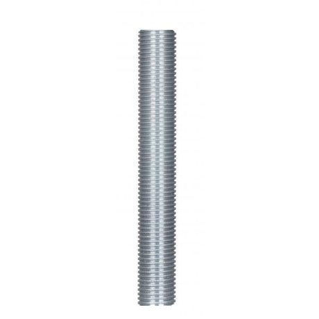 1/4 IP Steel Nipple - Zinc Plated - 5-3/4" Length - 1/2" Wide