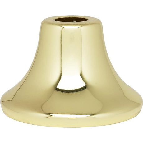 Flanged Steel Neck - 7/16" Hole - 1-3/16" Height - 3/4" Top - 1-3/4" Bottom Seats - Brass Plated Finish