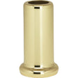 Flanged Steel Neck - 1-1/2" Height - 7/8" Bottom - Brass Plated Finish