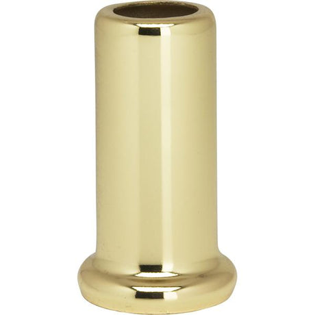 Flanged Steel Neck - 1-1/2" Height - 7/8" Bottom - Brass Plated Finish