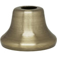 Flanged Steel Neck - 7/16" Hole - 1" Height - 13/16" Top - 1-3/8" Bottom Seats - Antique Brass Finish