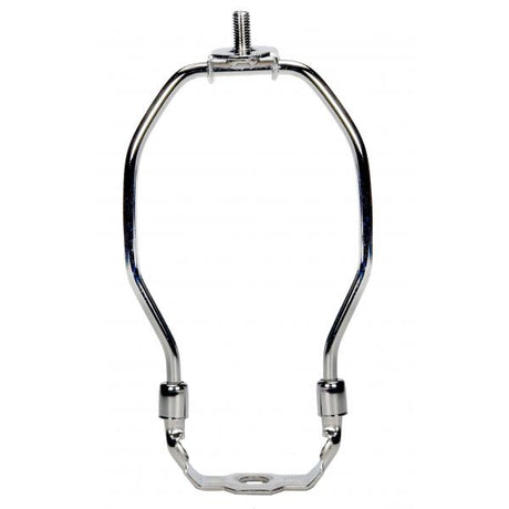 Heavy Duty Harp - Polished Nickel Finish - 6" Height - 1/8 IP Saddle - 1/4-27 Thread - 125 Carton