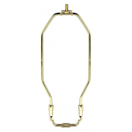 Light Duty Harp - Polished Brass Finish - 9" Height - 1/8 IP Saddle - 1/4-27 Thread - 125 Carton