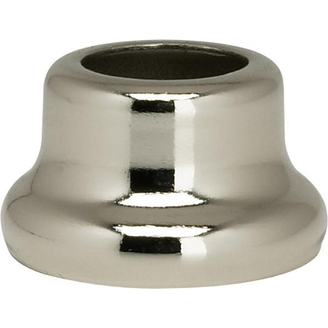 Flanged Steel Neck - 1/2" Height - 7/8" Bottom - Nickel Plated Finish