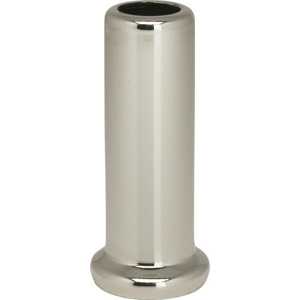 Flanged Steel Neck - 2" Height - 7/8" Bottom - Nickel Plated Finish