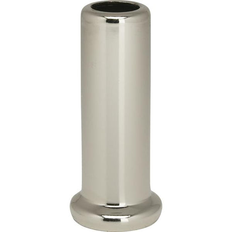 Flanged Steel Neck - 2" Height - 7/8" Bottom - Nickel Plated Finish