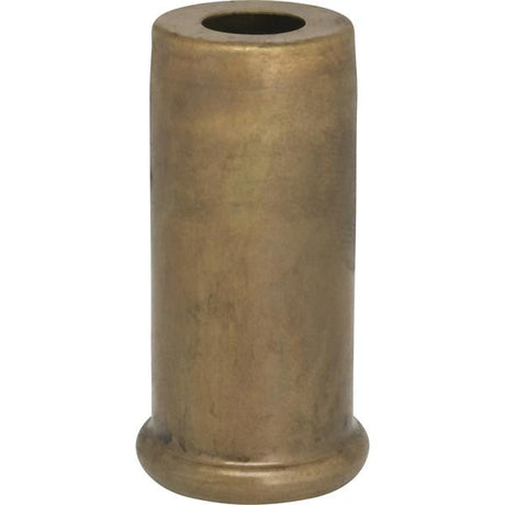 Solid Brass Spacer - 7/16" Hole - 2" Height - 7/8" Diameter - 1" Base Diameter - Unfinished
