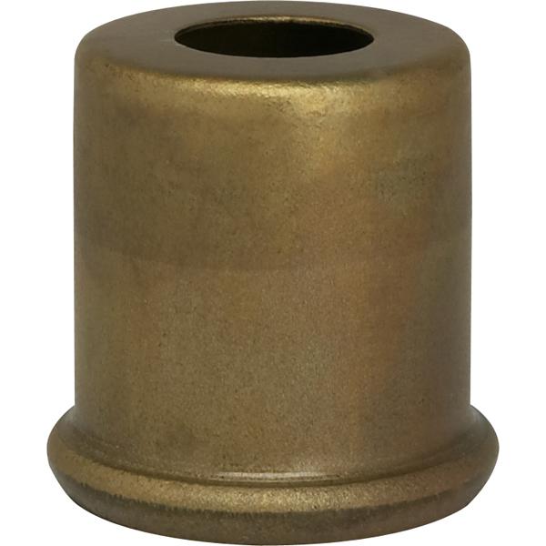 Solid Brass Spacer - 7/16" Hole - 1" Height - 7/8" Diameter - 1" Base Diameter - Unfinished