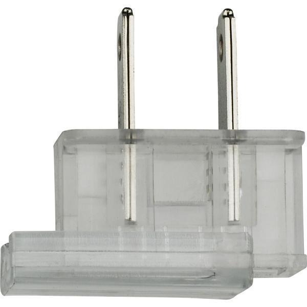 Slide Plug - Polarized - 18/2 SPT-2 - 8A-125V - Silver Finish