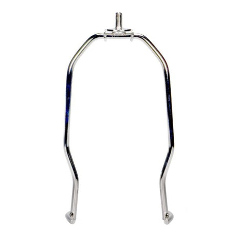 Heavy Duty Harp - Polished Nickel Finish - 9" Height - 1/4-27 Thread