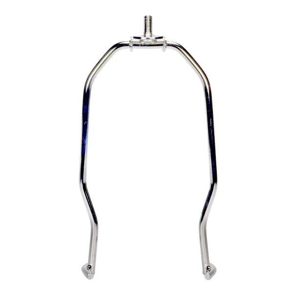 Heavy Duty Harp - Polished Nickel Finish - 9" Height - 1/4-27 Thread