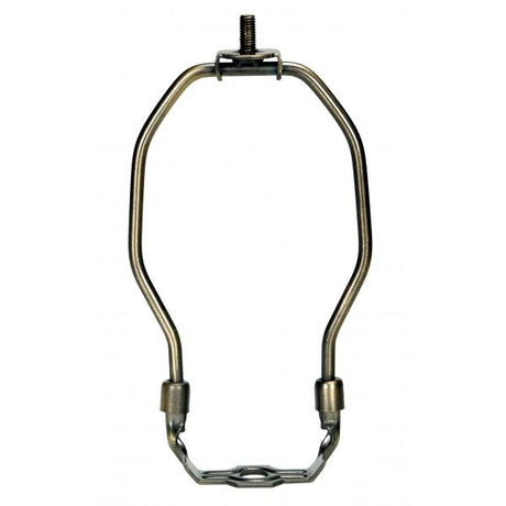 Heavy Duty Harp - Antique Brass Finish - 7" Height - 1/8 IP Saddle - 1/4-27 Thread - 125 Carton