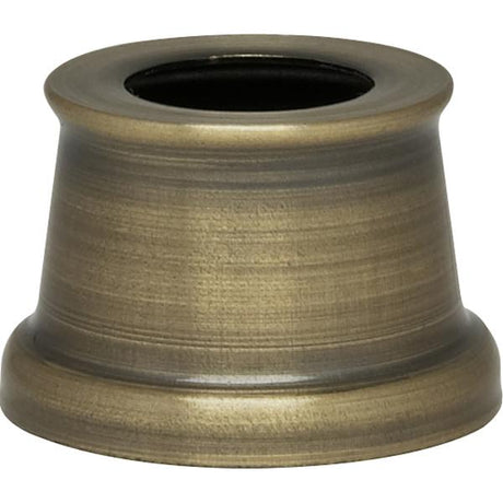 Flanged Steel Neck - 7/16" Hole - 9/16" Height - 11/16" Top - 7/8" Bottom - Antique Brass Finish