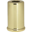 Steel Spacer - 7/16" Hole - 1-1/2" Height - 7/8" Diameter - 1" Base Diameter - Brass Plated Finish