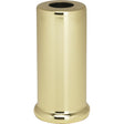 Steel Spacer - 7/16" Hole - 2" Height - 7/8" Diameter - 1" Base Diameter - Brass Plated Finish