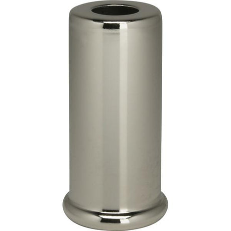 Steel Spacer - 7/16" Hole - 2" Height - 7/8" Diameter - 1" Base Diameter - Nickel Plated Finish