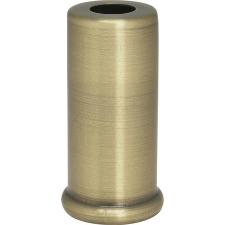 Steel Spacer - 7/16" Hole - 2" Height - 7/8" Diameter - 1" Base Diameter - Antique Brass Finish