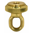 1/4 IP Heavy Duty Cast Brass Screw Collar Loops with Ring 1/4 IP Fits 1-1/4" Canopy Hole Ring Diameter 1-5/8" Height 2-1/4"