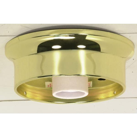 4" Wired Holder - Polished Brass Finish - Includes Hardware - 60W Max