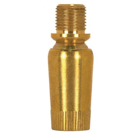 Solid Brass Hang Straight Swivel With Stop - 1/8 M x 1/8 F - 1-1/2" Height - Unfinished