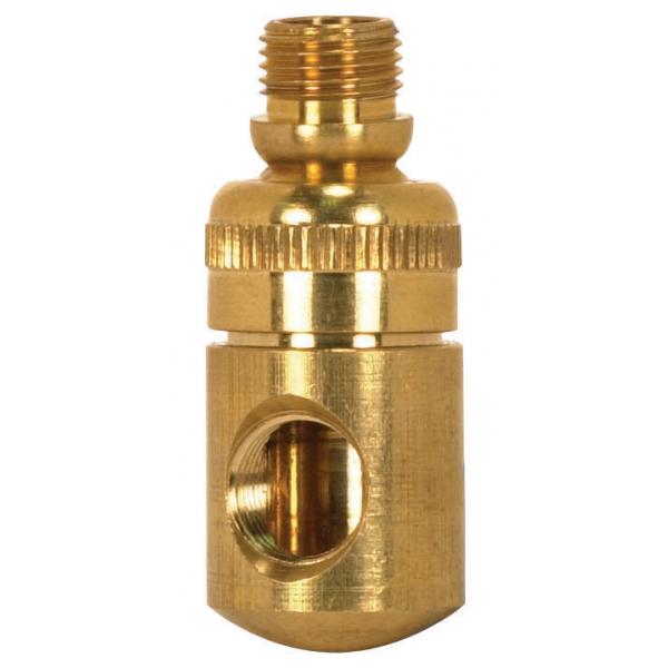 Solid Brass Side Swivel - 1/8 M x 1/8 F - 1-3/4" Height - Unfinished