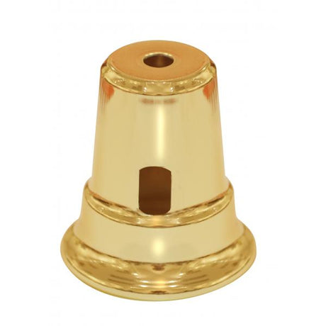 Heavy Duty Cup For Swing Arm Lamps - Polished Brass Finish - 2-1/2" Height - 2-1/4" Diameter