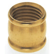 Brass Coupling - 1/2" Long - 1/4 IP - Burnished And Lacquered