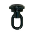 1/8 IP Screw Collar Loop With Ring - 25lbs Max - Glossy Black Finish