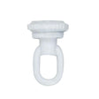 1/8 IP Screw Collar Loop With Ring - 25lbs Max - White Finish