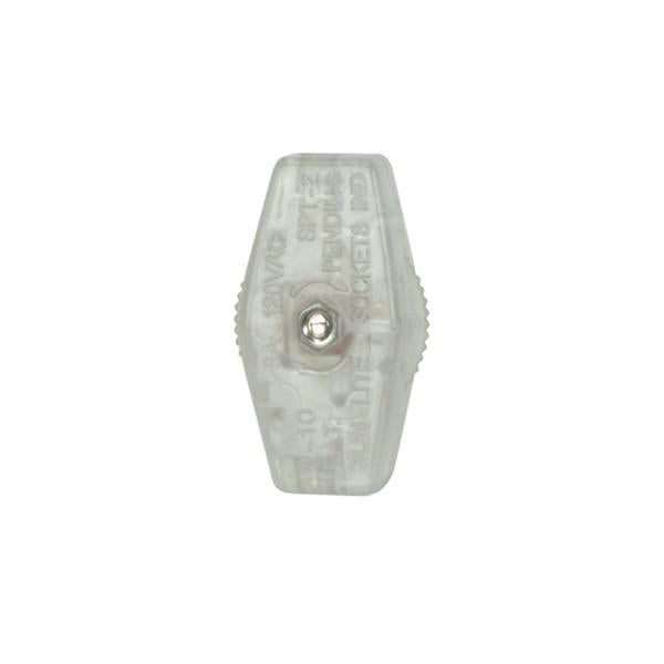 On-Off Cord Switch For 18/2 SPT-1 - 6A-125V, 3A-250V, 3A-120V, 3A-125V - Silver Finish